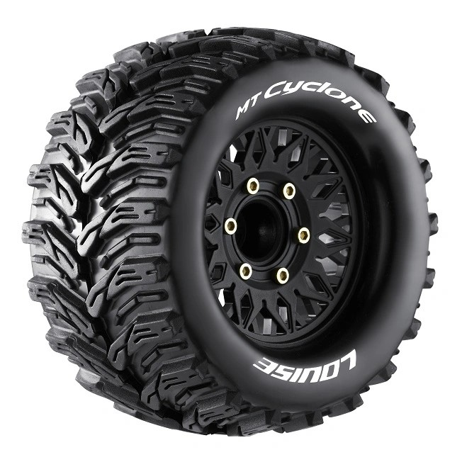 Louise MT-CYCLONE 1/10 Soft Tires & Wheels LT3226SX – Removable Hex System