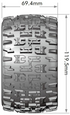 Louise MT-PIONEER 1/10 Soft Tires & Wheels LT3202SX – Removable Hex System
