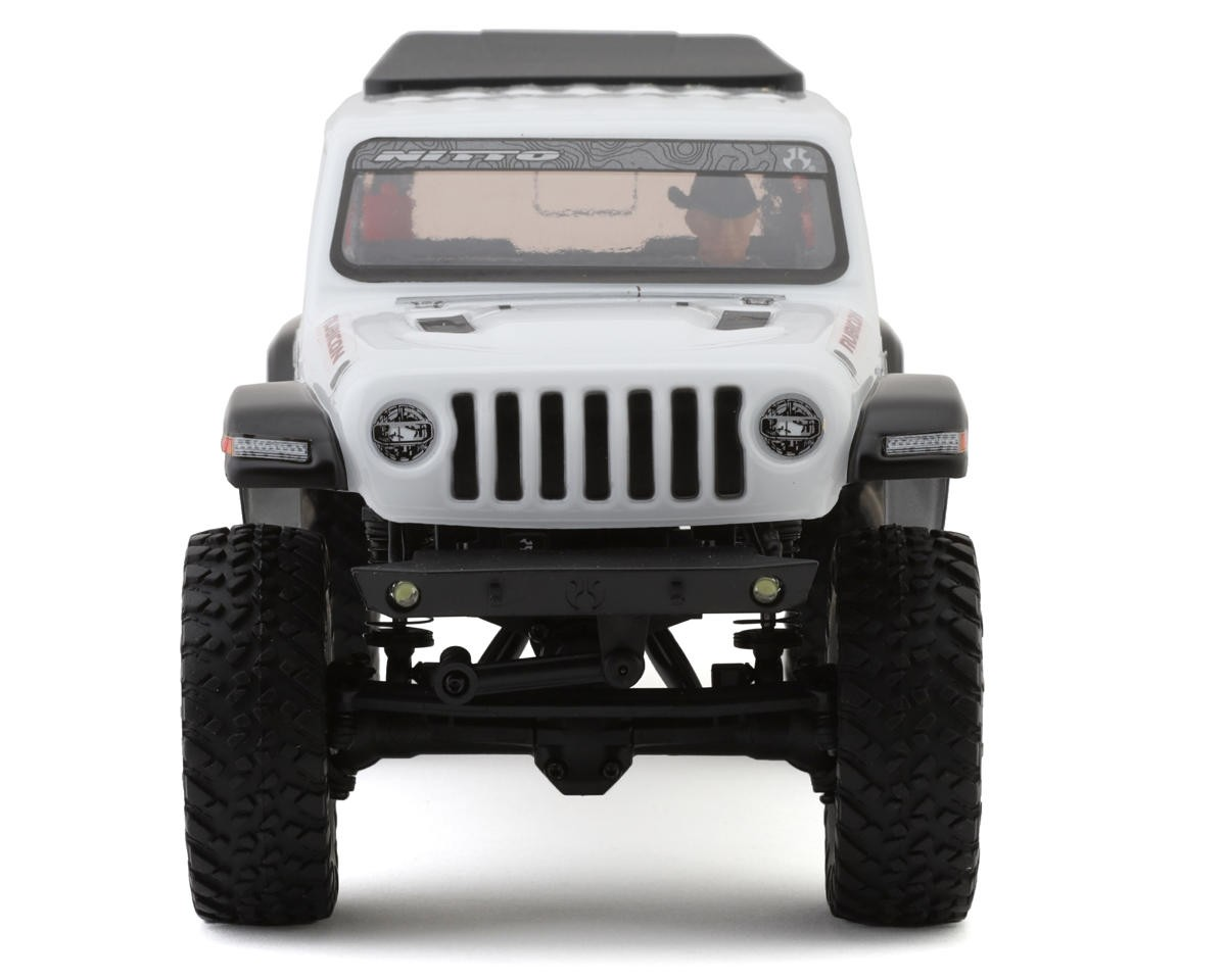 Axial SCX24 Jeep JT Gladiator 1/24 4WD RTR Scale Mini Crawler – White | 2.4GHz Radio