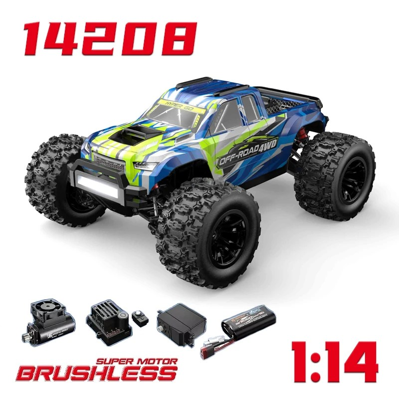 MJX Hyper GO 14208 1/14 Brushless Monster Truck 4WD RTR με Μπαταρία & Φορτιστή