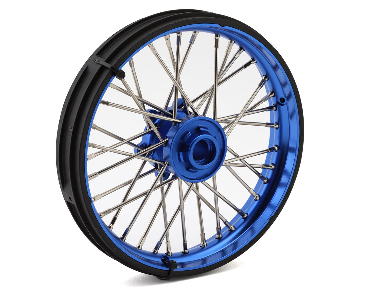 Pro-Line Promoto-MX Pro-Spec Aluminum V2 Bead Pre-Assembled Front Wheel Blue/Blue για Losi Promoto-MX