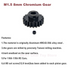 ProtonRC M1.5 8mm Bore 13t-16t Chromium Gear Pinion Motor for 1/5 RC Car Motor Shaft RC 55 56 Series
