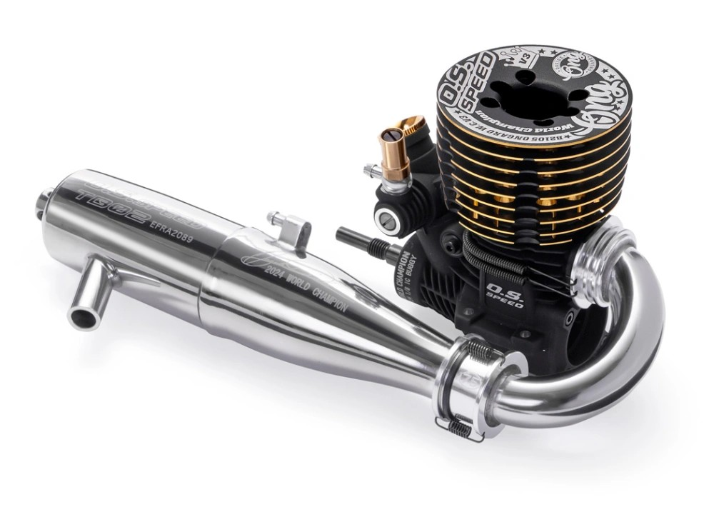 O.S.SPEED B2105 Ongaro V3 World Champion Combo Set – Αγωνιστικός Nitro Engine .21 με Εξάτμιση & Manifold