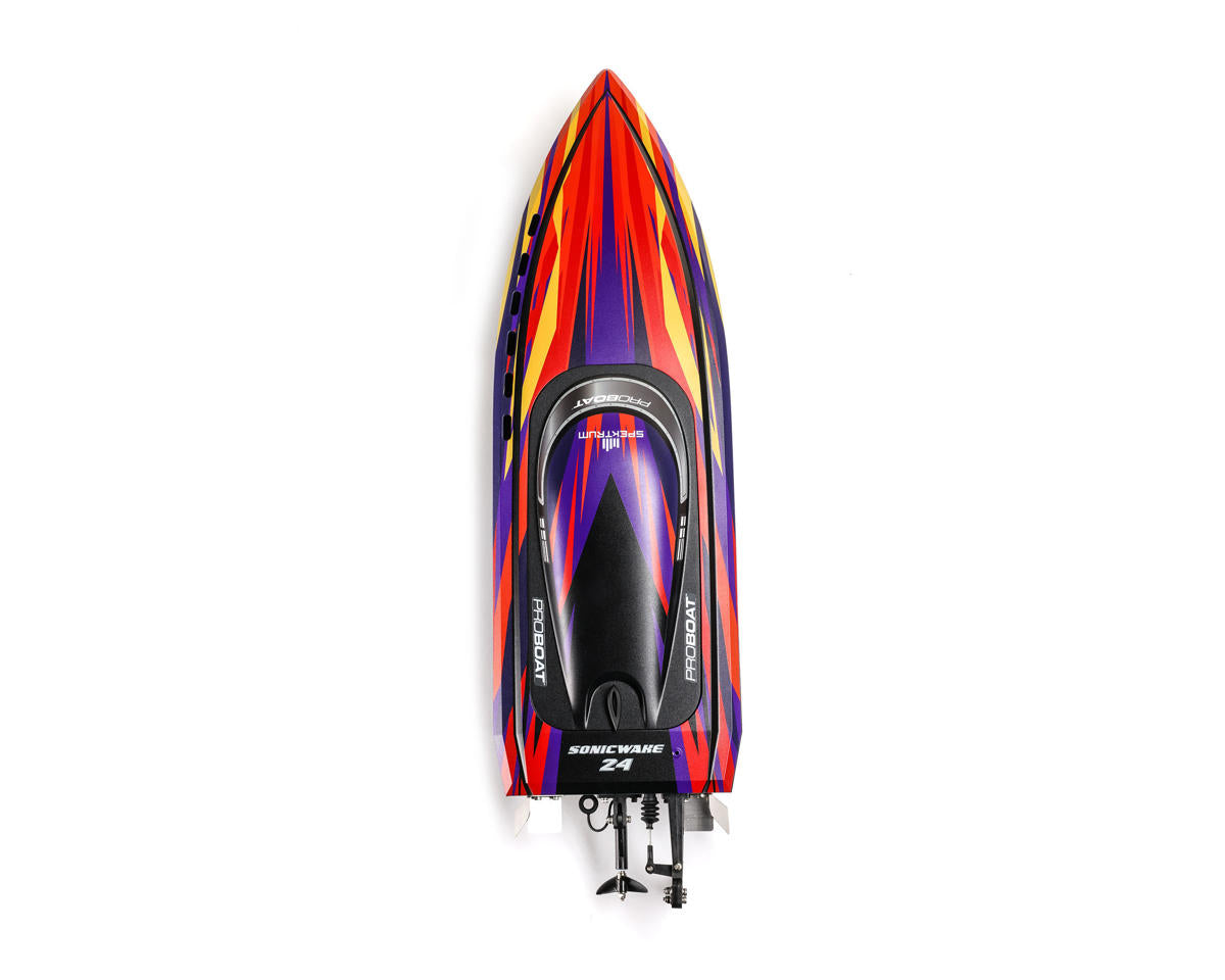 Pro Boat Sonicwake 24 Self-Righting RTR Brushless Boat Red 24" Deep-V Brushless RTR με μπαταρία & φορτιστή