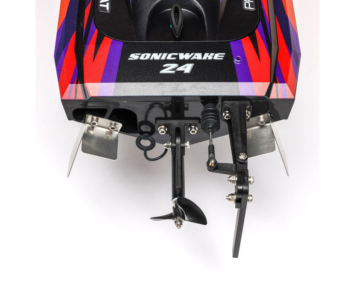 Pro Boat Sonicwake 24 Self-Righting RTR Brushless Boat Red 24" Deep-V Brushless RTR με μπαταρία & φορτιστή