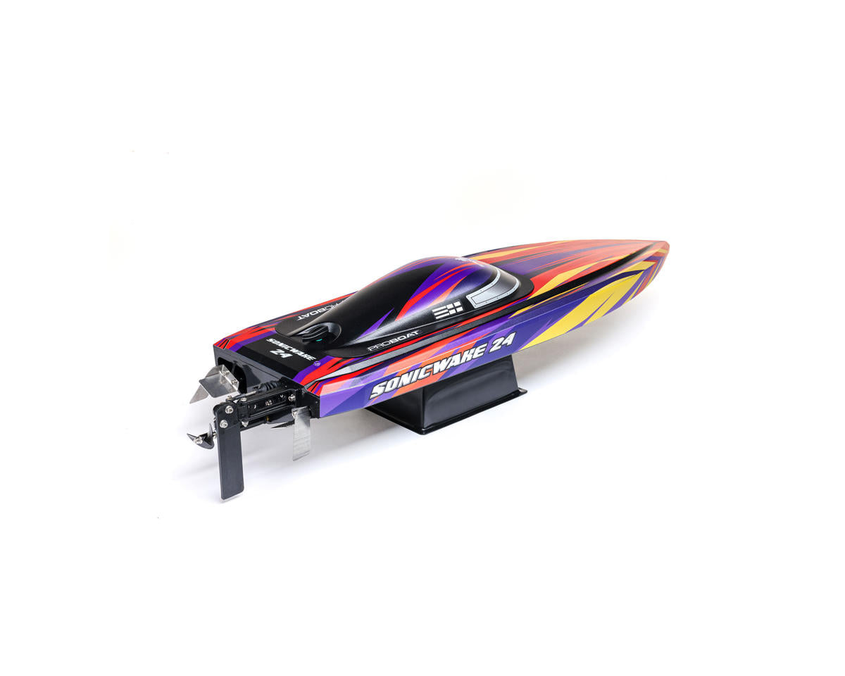 Pro Boat Sonicwake 24 Self-Righting RTR Brushless Boat Red 24" Deep-V Brushless RTR με μπαταρία & φορτιστή