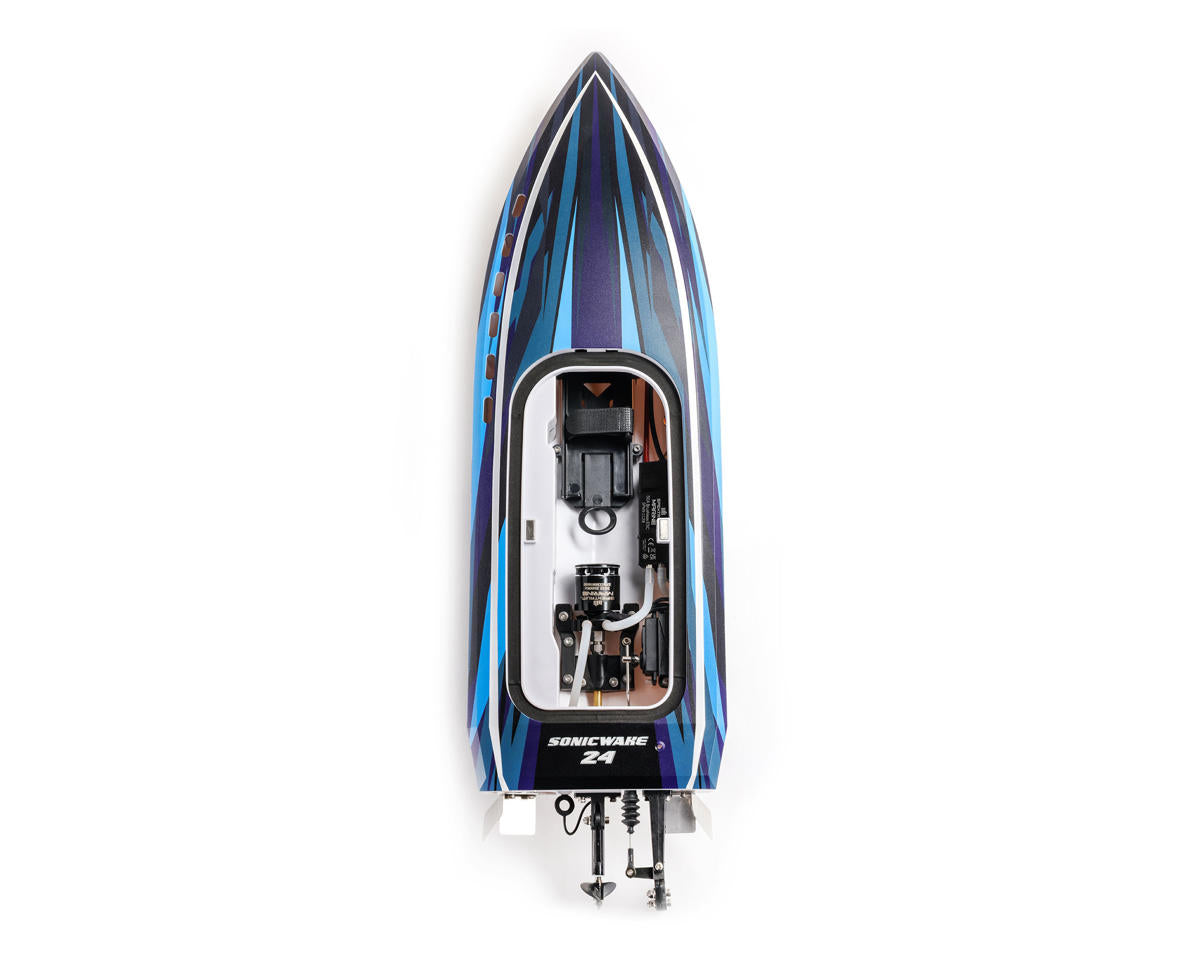 Pro Boat Sonicwake 24 Self-Righting RTR Brushless Boat Blue 24" Deep-V Brushless RTR με μπαταρία & φορτιστή