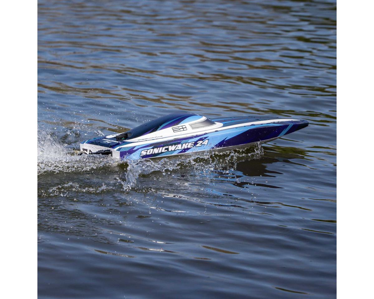 Pro Boat Sonicwake 24 Self-Righting RTR Brushless Boat Blue 24" Deep-V Brushless RTR με μπαταρία & φορτιστή