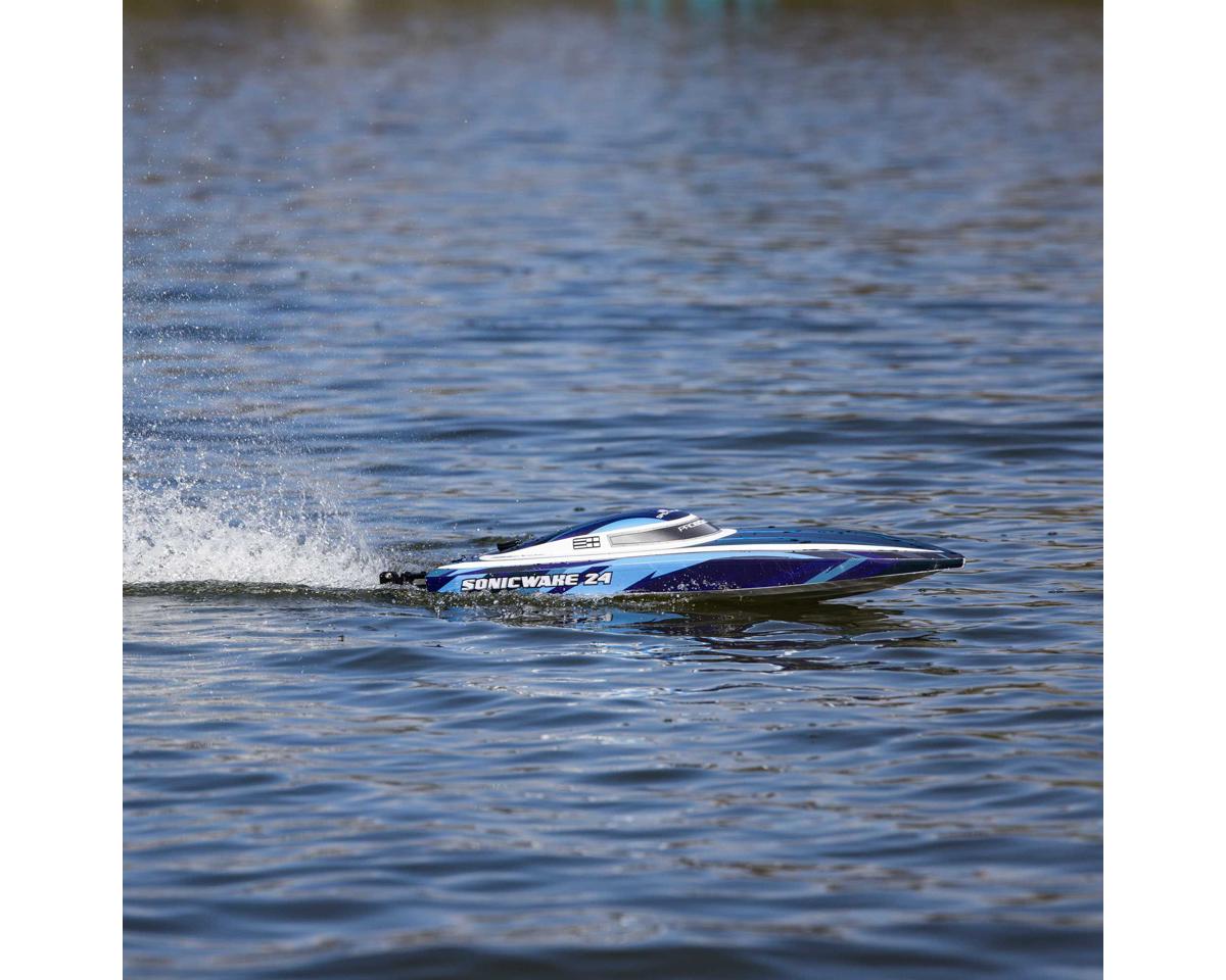 Pro Boat Sonicwake 24 Self-Righting RTR Brushless Boat Blue 24" Deep-V Brushless RTR με μπαταρία & φορτιστή