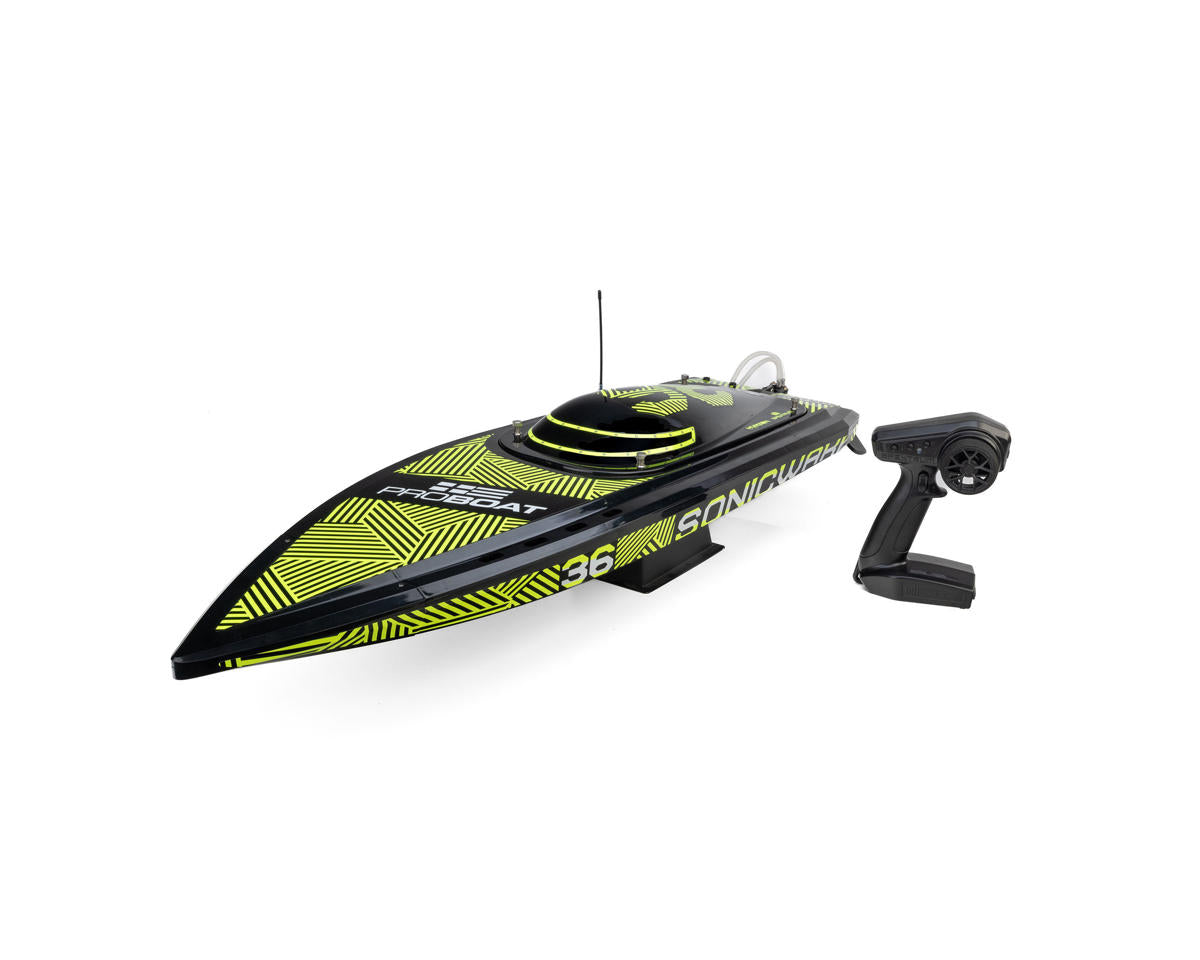 Pro Boat Sonicwake 36” V3 Self-Righting RTR V-Hull Brushless Boat Black – 8S Deep-V Boat με Spektrum SLT3