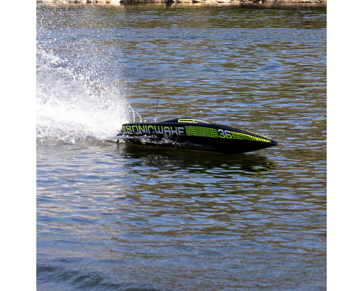 Pro Boat Sonicwake 36” V3 Self-Righting RTR V-Hull Brushless Boat Black – 8S Deep-V Boat με Spektrum SLT3