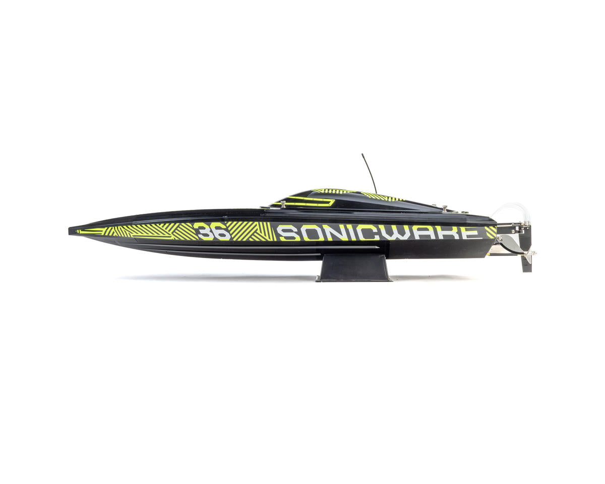 Pro Boat Sonicwake 36” V3 Self-Righting RTR V-Hull Brushless Boat Black – 8S Deep-V Boat με Spektrum SLT3