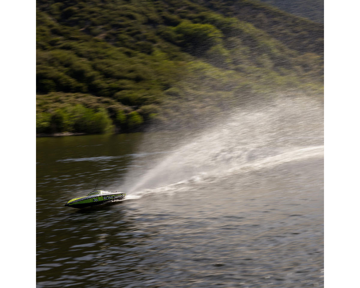 Pro Boat Sonicwake 36” V3 Self-Righting RTR V-Hull Brushless Boat Black – 8S Deep-V Boat με Spektrum SLT3