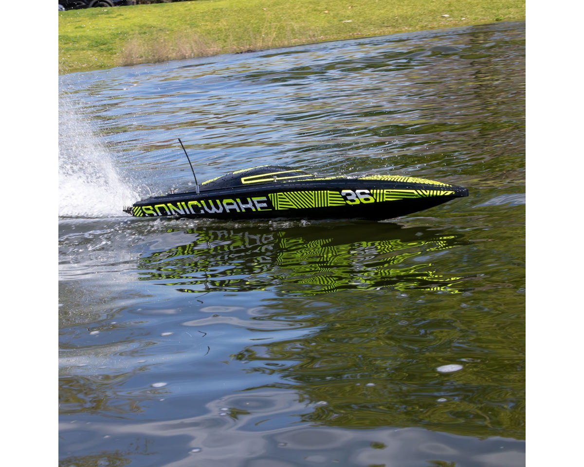 Pro Boat Sonicwake 36” V3 Self-Righting RTR V-Hull Brushless Boat Black – 8S Deep-V Boat με Spektrum SLT3