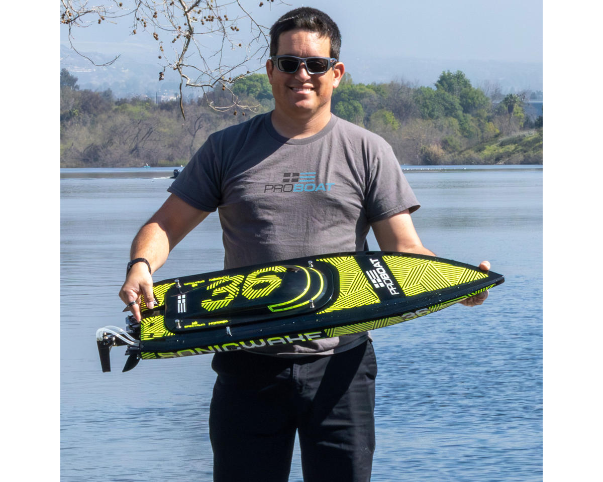 Pro Boat Sonicwake 36” V3 Self-Righting RTR V-Hull Brushless Boat Black – 8S Deep-V Boat με Spektrum SLT3