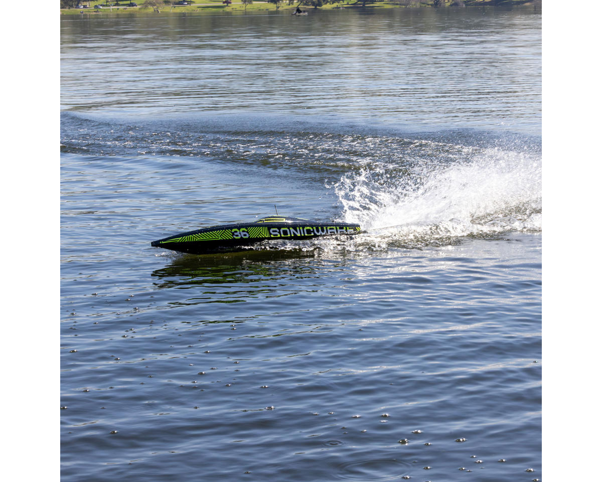 Pro Boat Sonicwake 36” V3 Self-Righting RTR V-Hull Brushless Boat Black – 8S Deep-V Boat με Spektrum SLT3