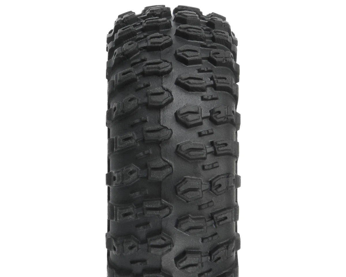 Pro-Line SCX24 Hyrax 1.0 Pre-Mounted Tires Black Impulse Beadlock Wheels (4pcs)