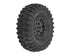 Pro-Line SCX24 Hyrax 1.0 Pre-Mounted Tires Black Impulse Beadlock Wheels (4pcs)