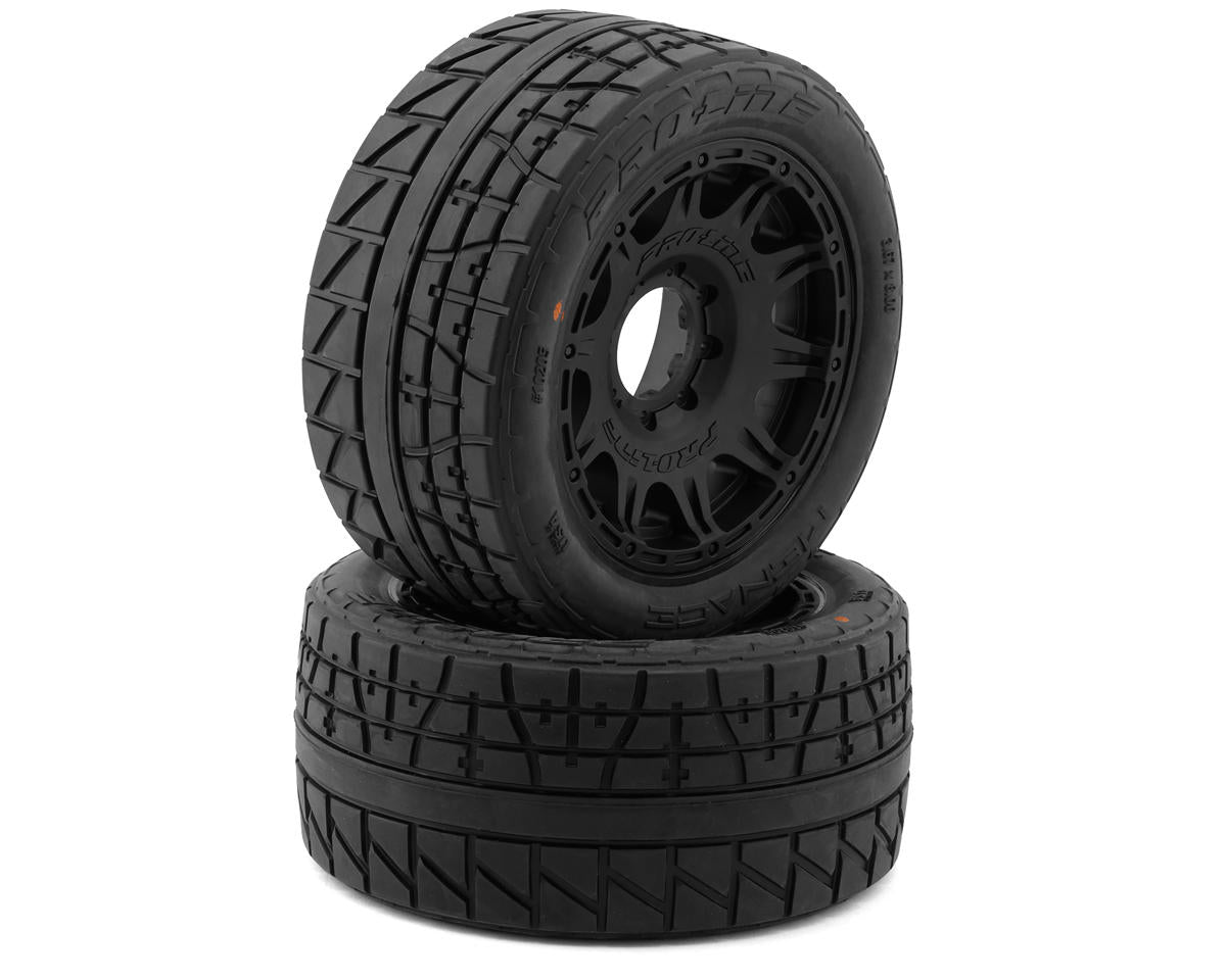 Pro-Line Menace HP Belted 1/6 8S Pre-Mounted Monster Truck Tires Black (2pcs)