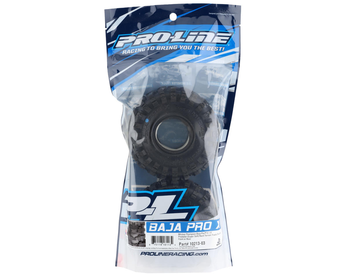 Pro-Line Mickey Thompson Baja Pro X 1.9 Rock Crawler Tires Predator (2)