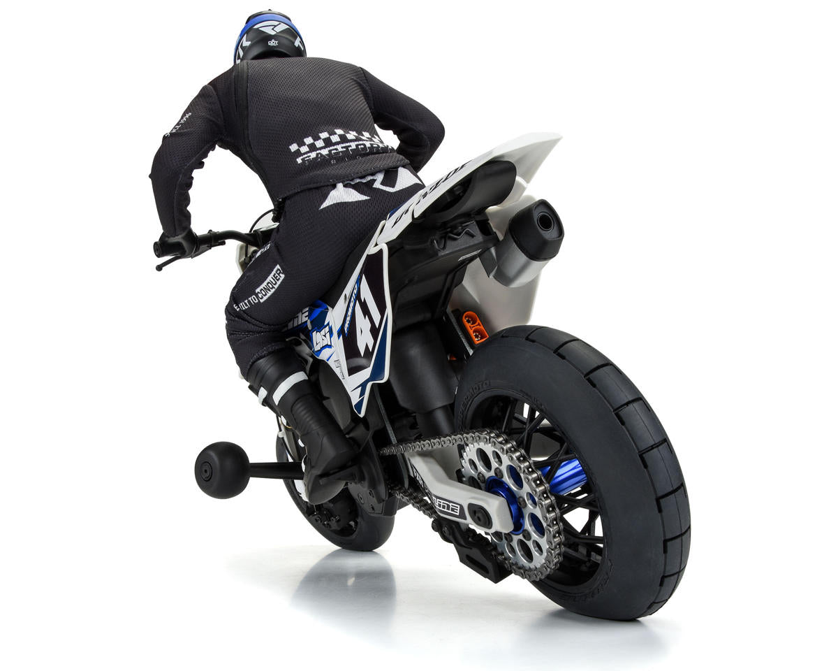 Pro-Line Supermoto Rear Tire & Wheel Set για Losi Promoto-MX 1/4 (Μαύρο)