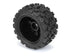 Pro-Line Badlands MX 1/18 Pre-Mounted Monster Truck Tires Raid Wheels (4pcs) 12mm