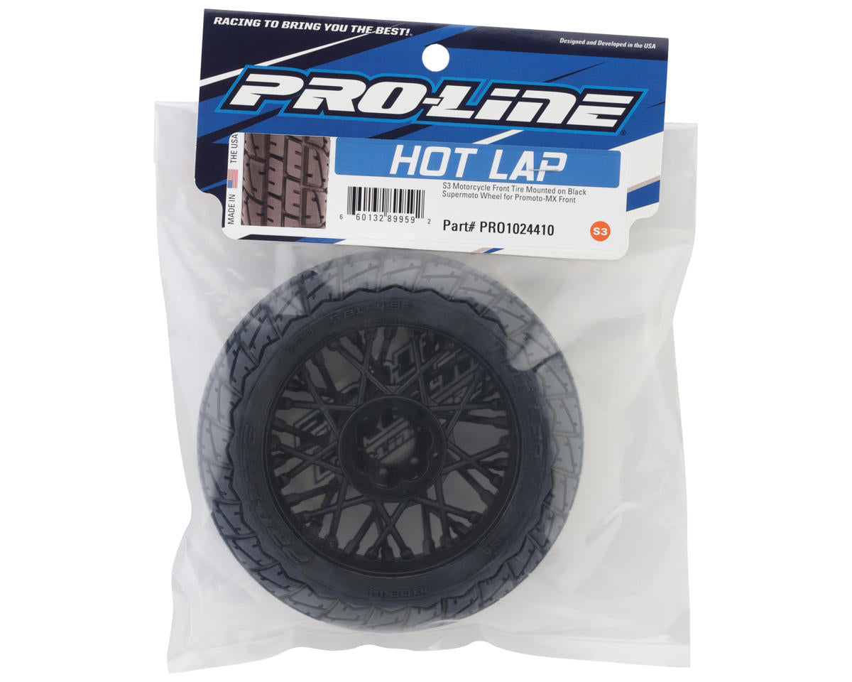 Pro-Line 1/4 Hot Lap Motocross Pre-Mounted Front Tire (S3)