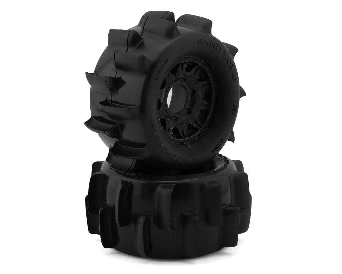 Pro-Line Sand Paw HP Belted 2.8 Pre-Mounted Paddle Tires Raid Wheels (2pcs)