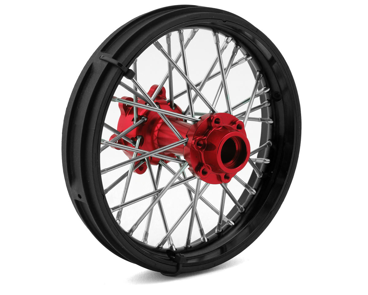 Pro-Line Promoto-MX Pro-Spec Aluminum V2 Bead Pre-Assembled Rear Wheel Black/Red για Losi Promoto-MX