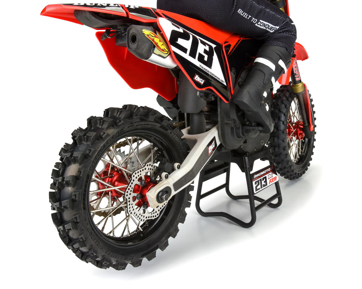 Pro-Line Promoto-MX Pro-Spec Aluminum V2 Bead Pre-Assembled Rear Wheel Black/Red για Losi Promoto-MX