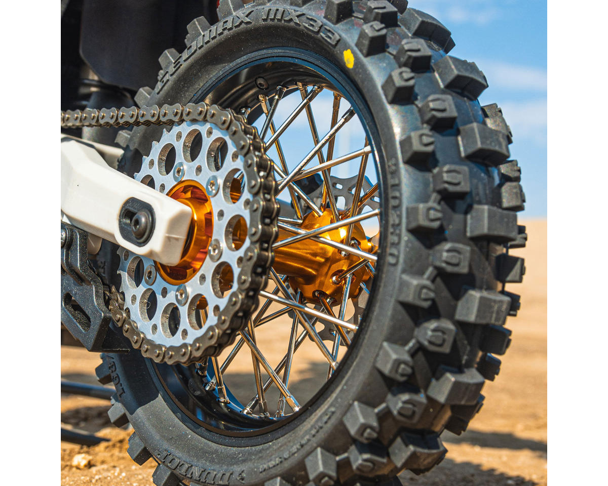 Pro-Line Promoto-MX Pro-Spec Aluminum V2 Bead Pre-Assembled Rear Wheel Black/Gold για Losi Promoto-MX
