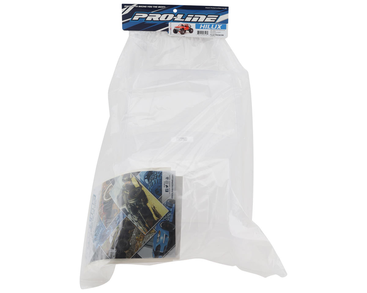 Pro-Line SCX6 1985 Toyota Hilux SR5 1/6 Rock Crawler Body Clear Cab Only