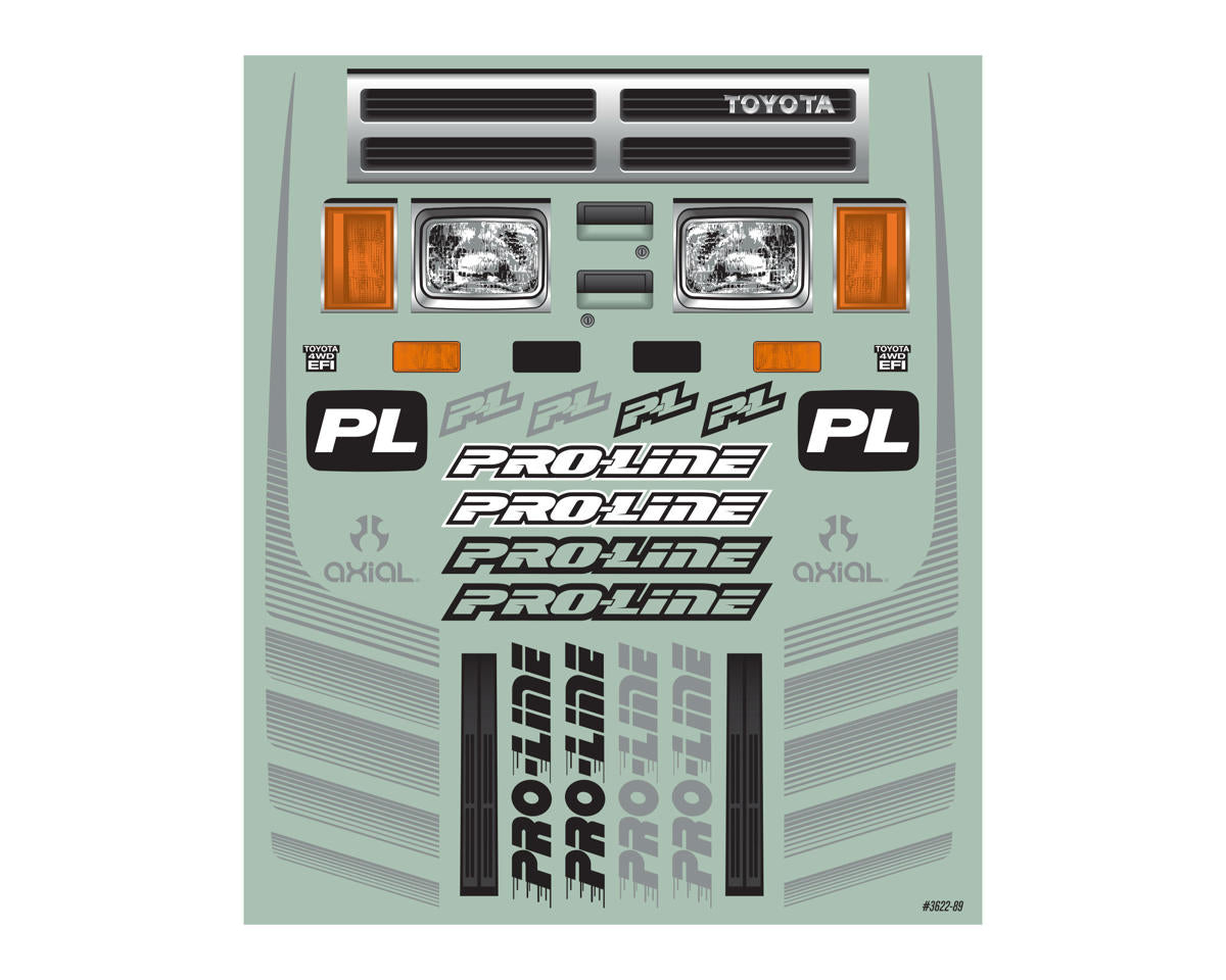 Pro-Line SCX6 1985 Toyota Hilux SR5 1/6 Rock Crawler Body Clear Cab Only