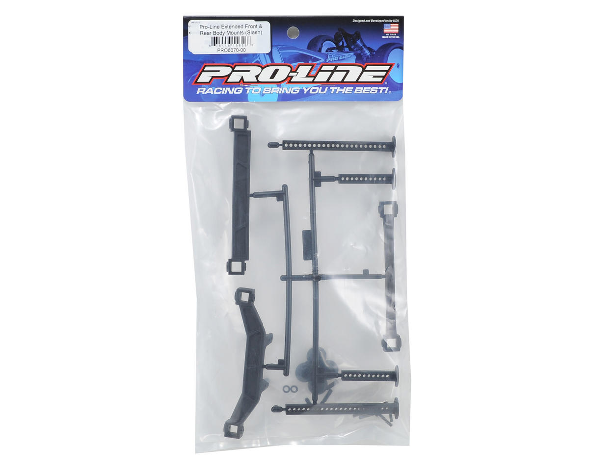 Pro-Line Extended Front & Rear Body Mount Set for Traxxas Slash