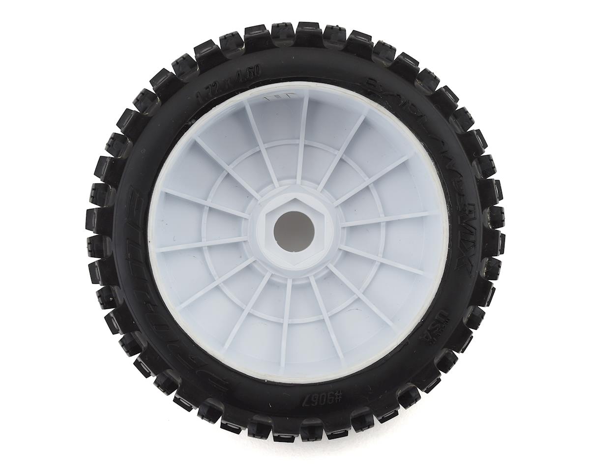 Pro-Line Badlands MX 1/8 Pre-Mounted Buggy Tires Velocity V2 Wheels White (2pcs) M2