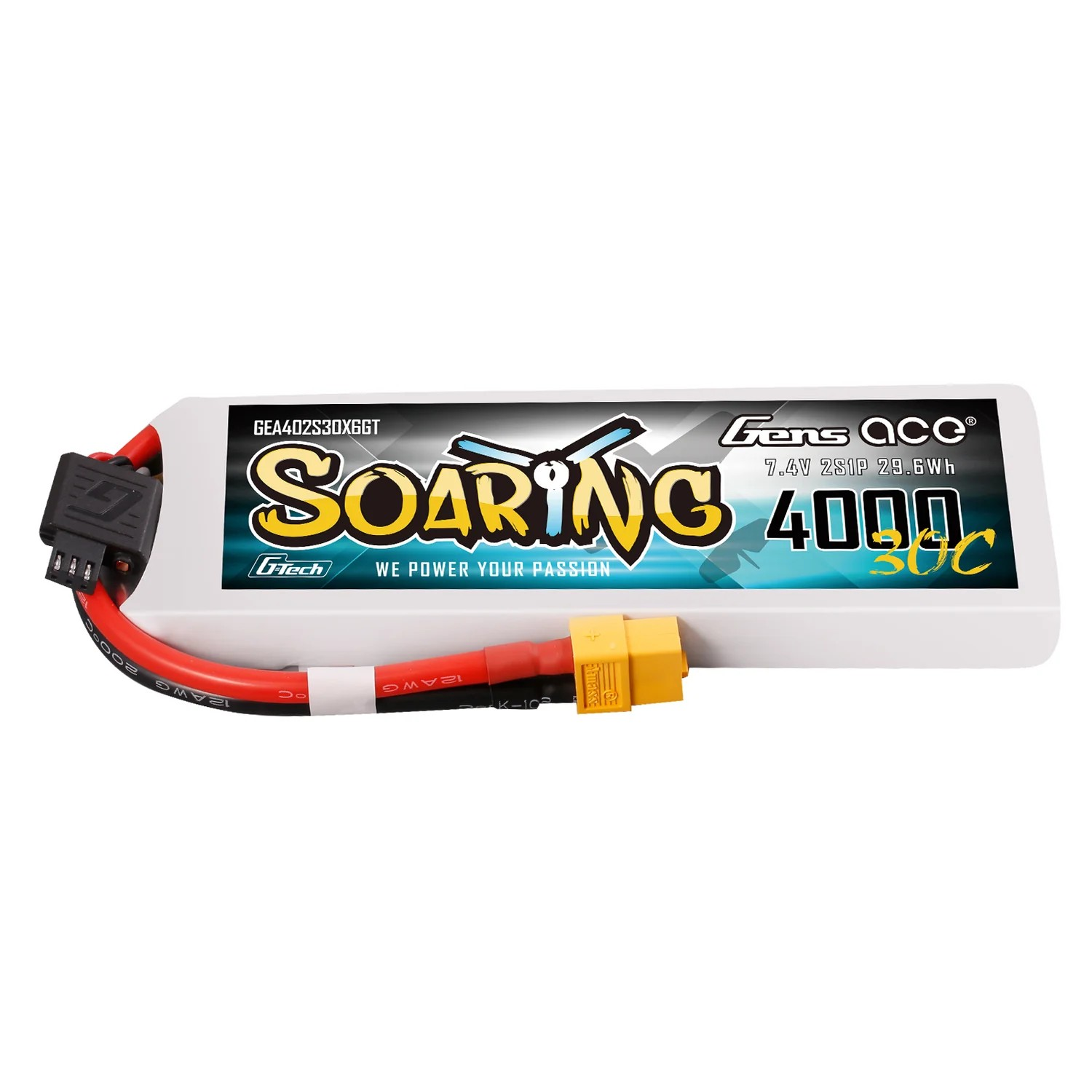 Gens ace Soaring Series 4000mAh 2S 7.4V 30C LiPo XT60 – G-Tech Μπαταρία για 1/10 RC