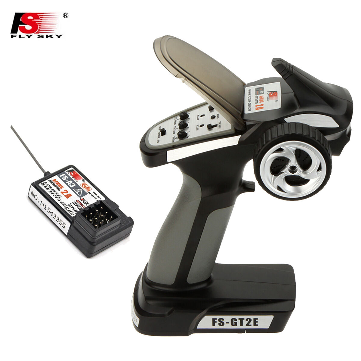 FlySky GT2E Transmitter + FS-A3 Receiver Set – Τηλεκατεύθυνση 2 Καναλιών 2.4GHz για RC Αυτοκίνητα & Σκάφη
