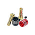 ProtonRC Heatsink Bullet Plug Grips w/ 4-5mm Bullets (Black/Red)