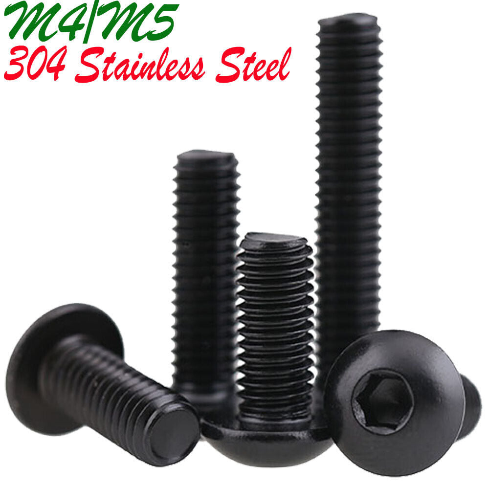 ProtonRC  Stainless steel (304) button hexagonal M4*4/5/6/8/9/10/11/12/13/14mm 10 of each screw