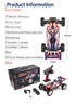WLtoys 124008 1/12 4WD 2.4G 60km/h High Speed Brushless Motor RC Racing Car