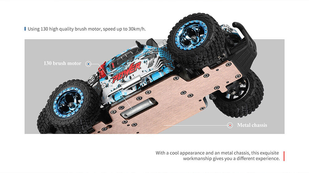 Wltoys 284161 RTR 1/28 4WD RC Αυτοκίνητο Off-Road με LED