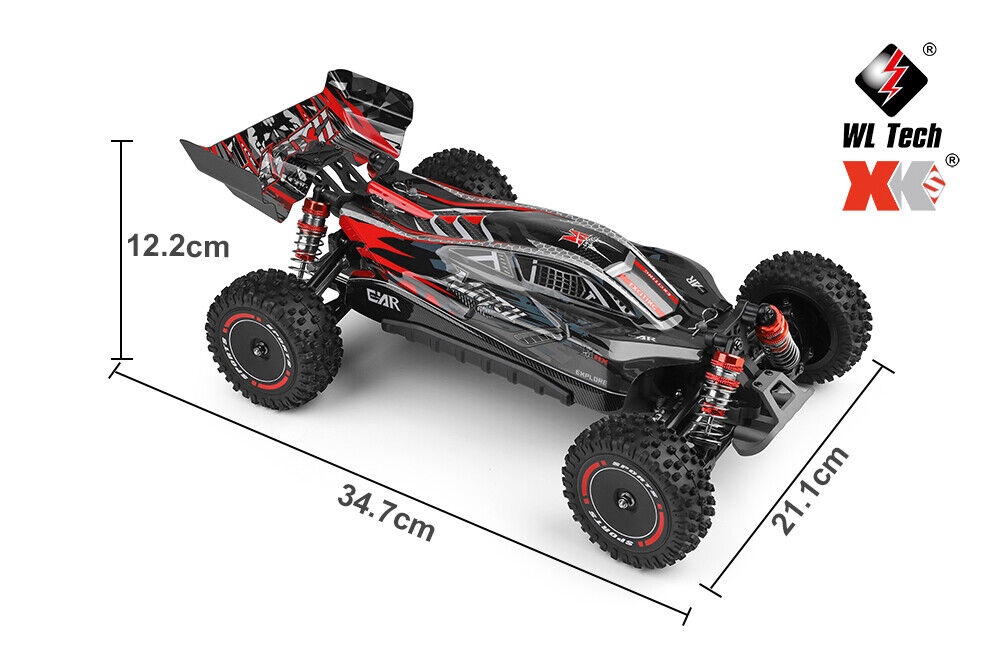 WLtoys 124010 RTR 1/12 Brushed Racing Car 2.4G 4WD 55km/h Off-Road Climbing High Speed Truck