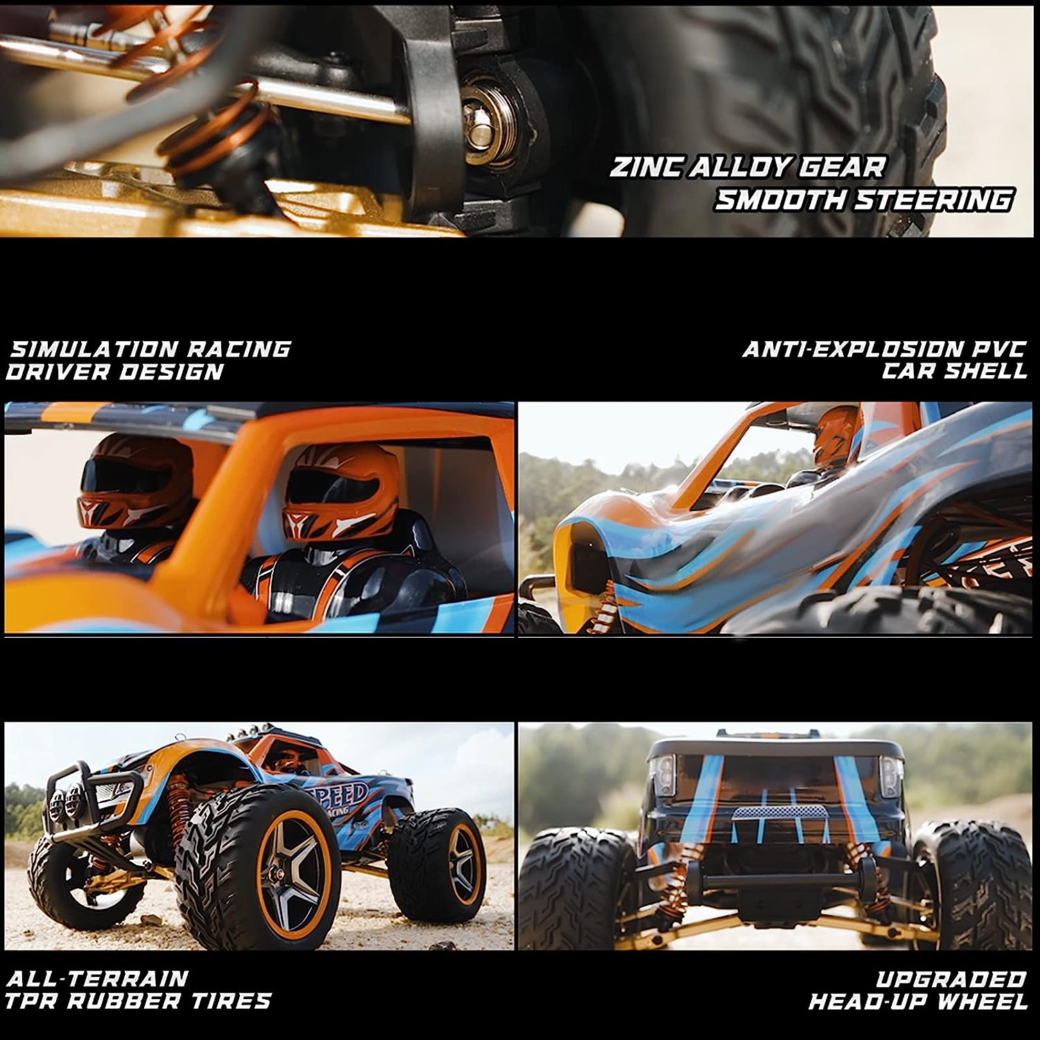 Wltoys 104009 RC Car, 1:10 Scale Remote Control Car, 4WD 45KM/H High Speed RC