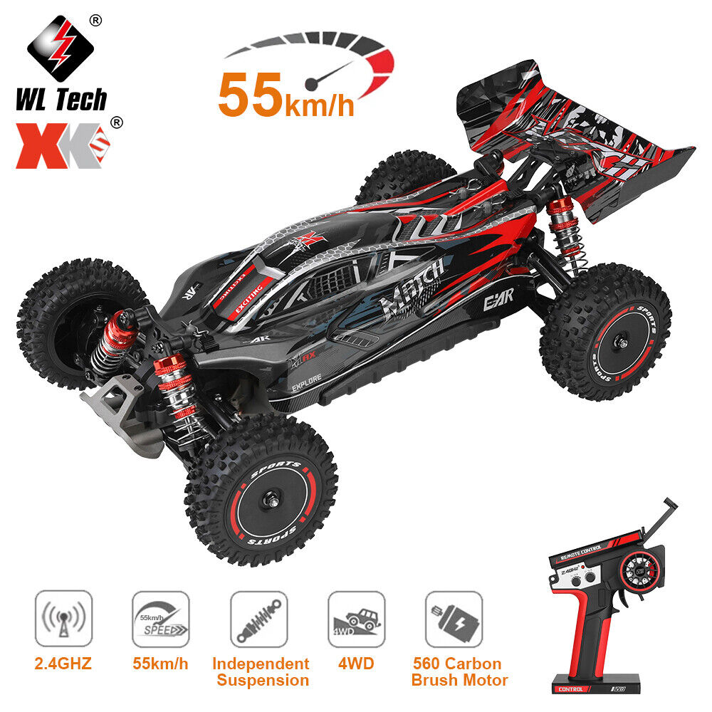 WLtoys 124010 RTR 1/12 Brushed Racing Car 2.4G 4WD 55km/h Off-Road Climbing High Speed Truck