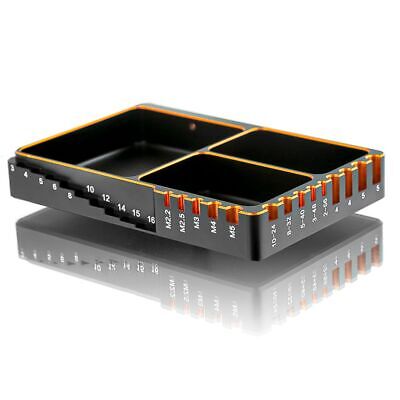 ProtonRC Multifunction Measuring Tools Parts Screw Tray Black with Golden Edge
