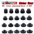 ProtonRC HSS M1 Motor Pinions Gear 11T-30T  Black for 5mm shaft M4 Screw Hole with set screw