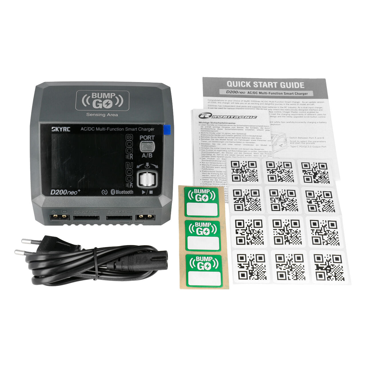 SkyRC D200 Neo+ AC/DC Charger 1-6S LiPo 20A 200W – Διπλός Φορτιστής RC με NFC BumpGO