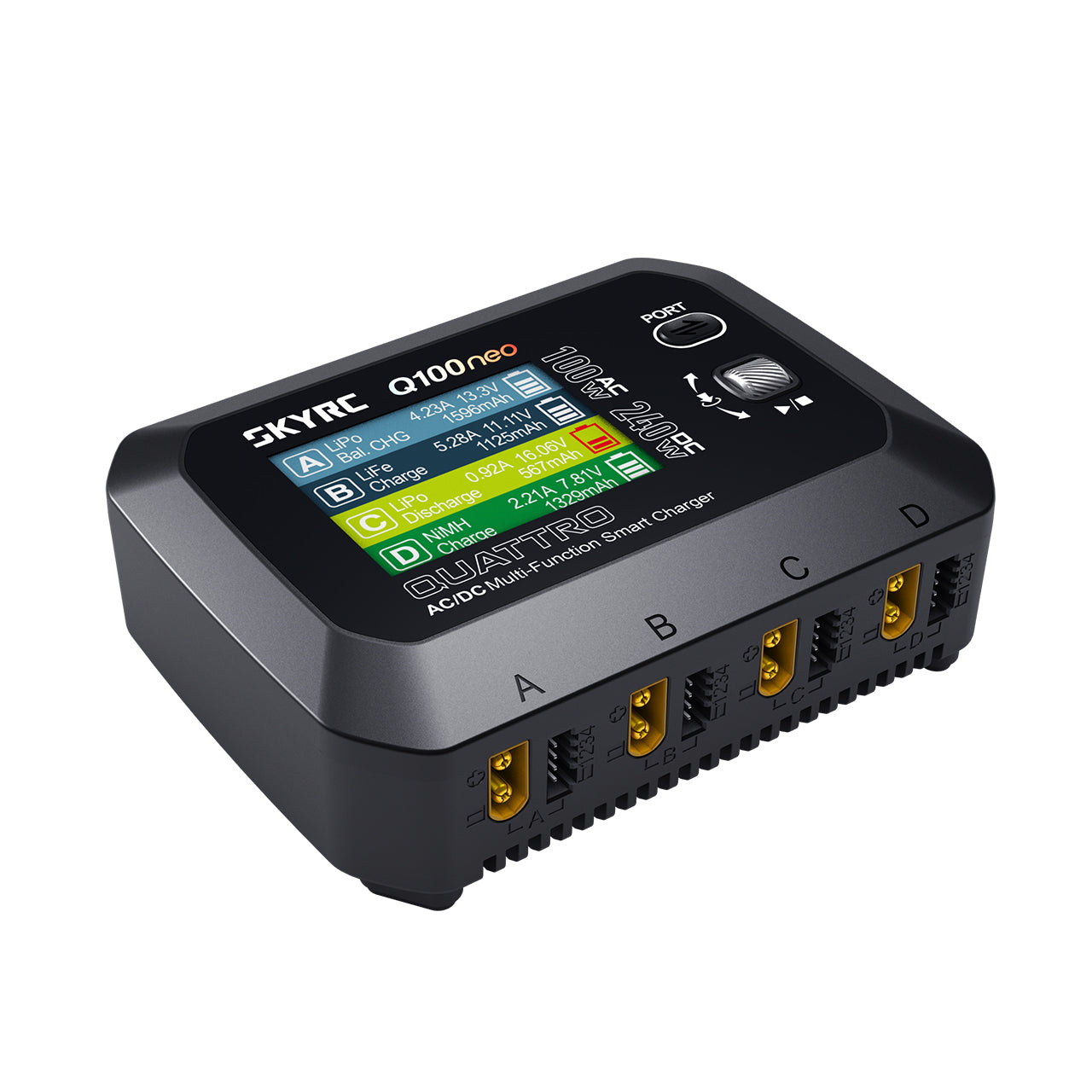 SkyRC Q100neo Quad AC/DC Balance Charger (4× Outputs)