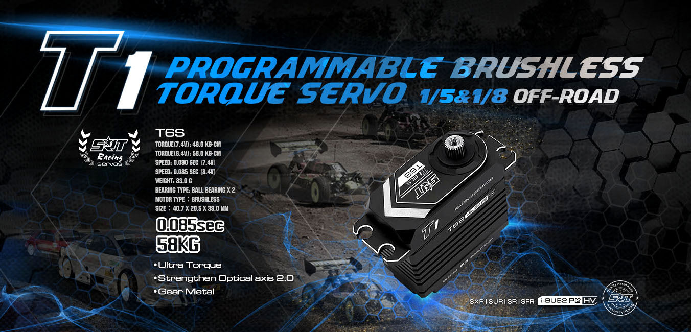 SRT T6S Brushless Servo HV CNC aluminium case 48.0kg/0.09sec @7.4V