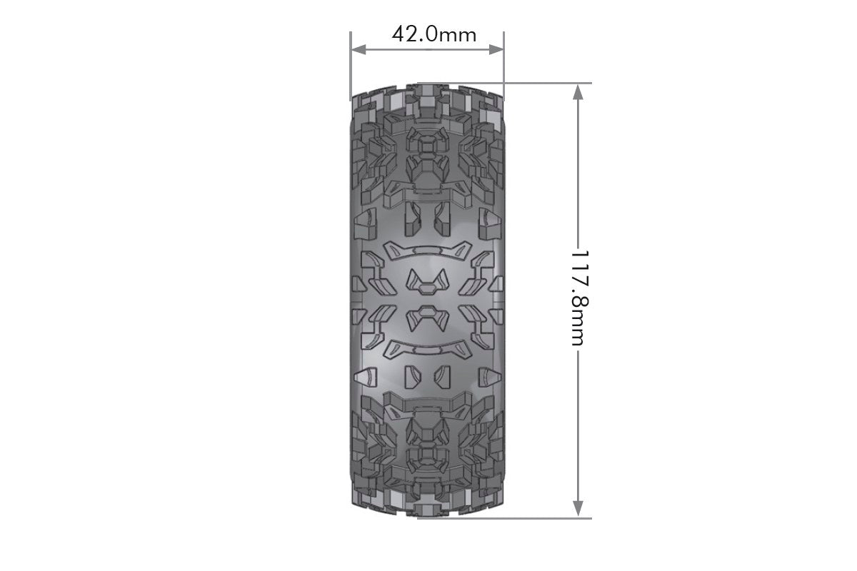Louise B-PIONEER 1/8 Buggy Sport Tires Soft σε Μαύρες Ζάντες (2pcs) – LT3130SB